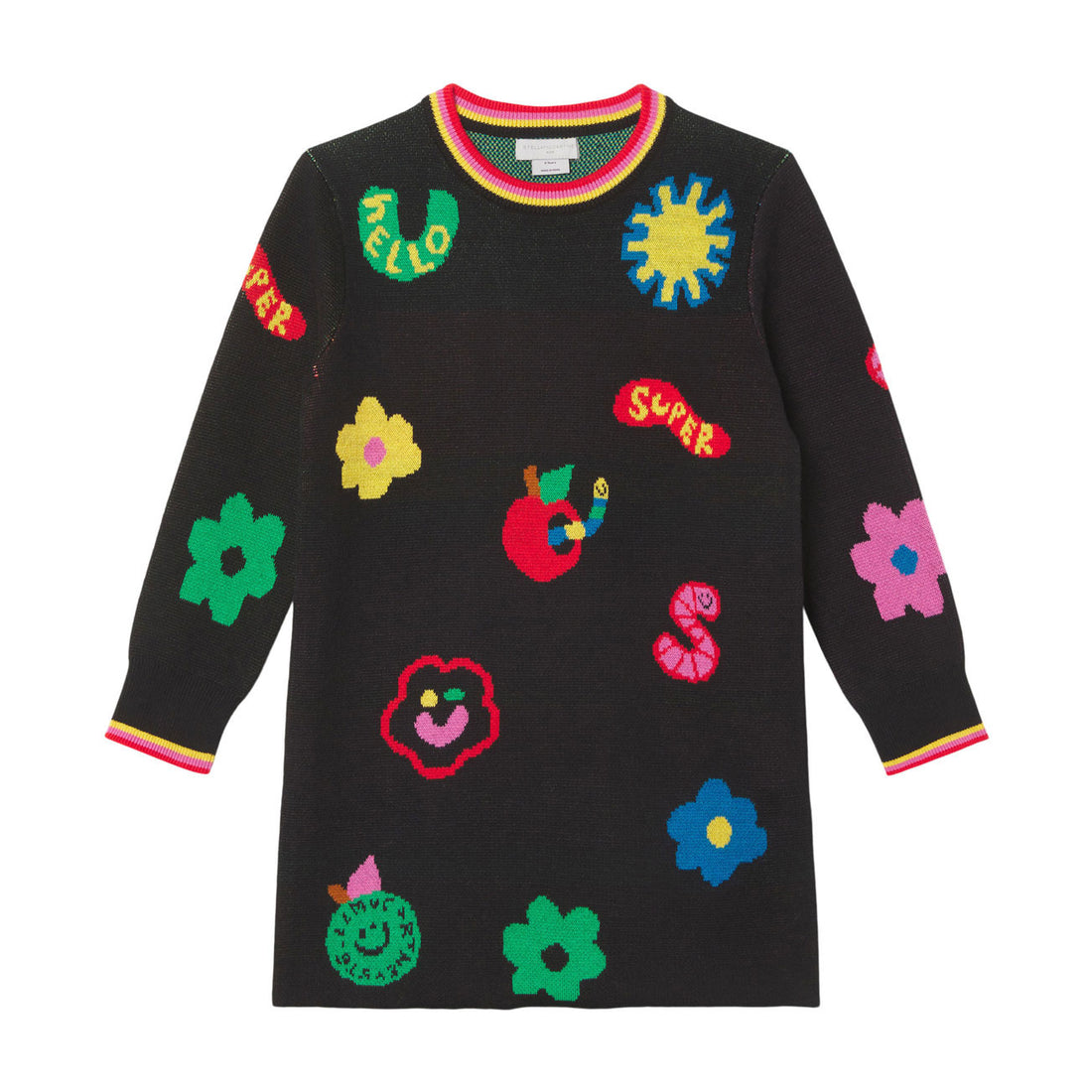 Stella McCartney Shapes Intarsia Knit Dress