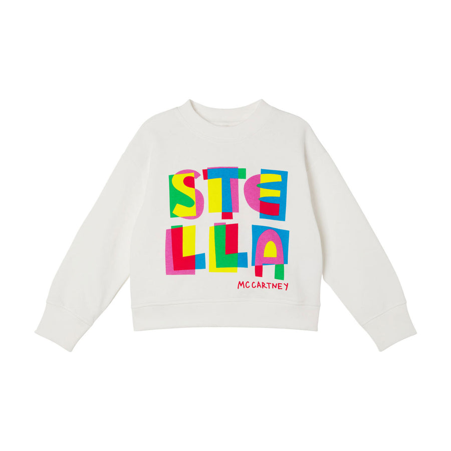 Stella McCartney Sweatshirt With Multicolor Stella Print