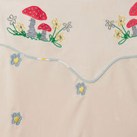 Stella McCartney Daises And Mushrooms Embroidered Velour Sweatshirt