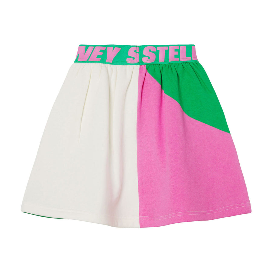 Stella McCartney Color Block Skirt With Logo Elastic