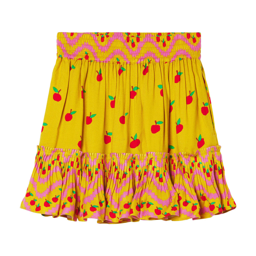 Stella McCartney Applews Viscose Twill Skirt With Frill