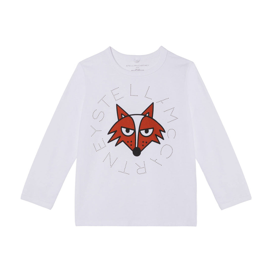 Stella McCartney Tee With Fox Logo Disc Print