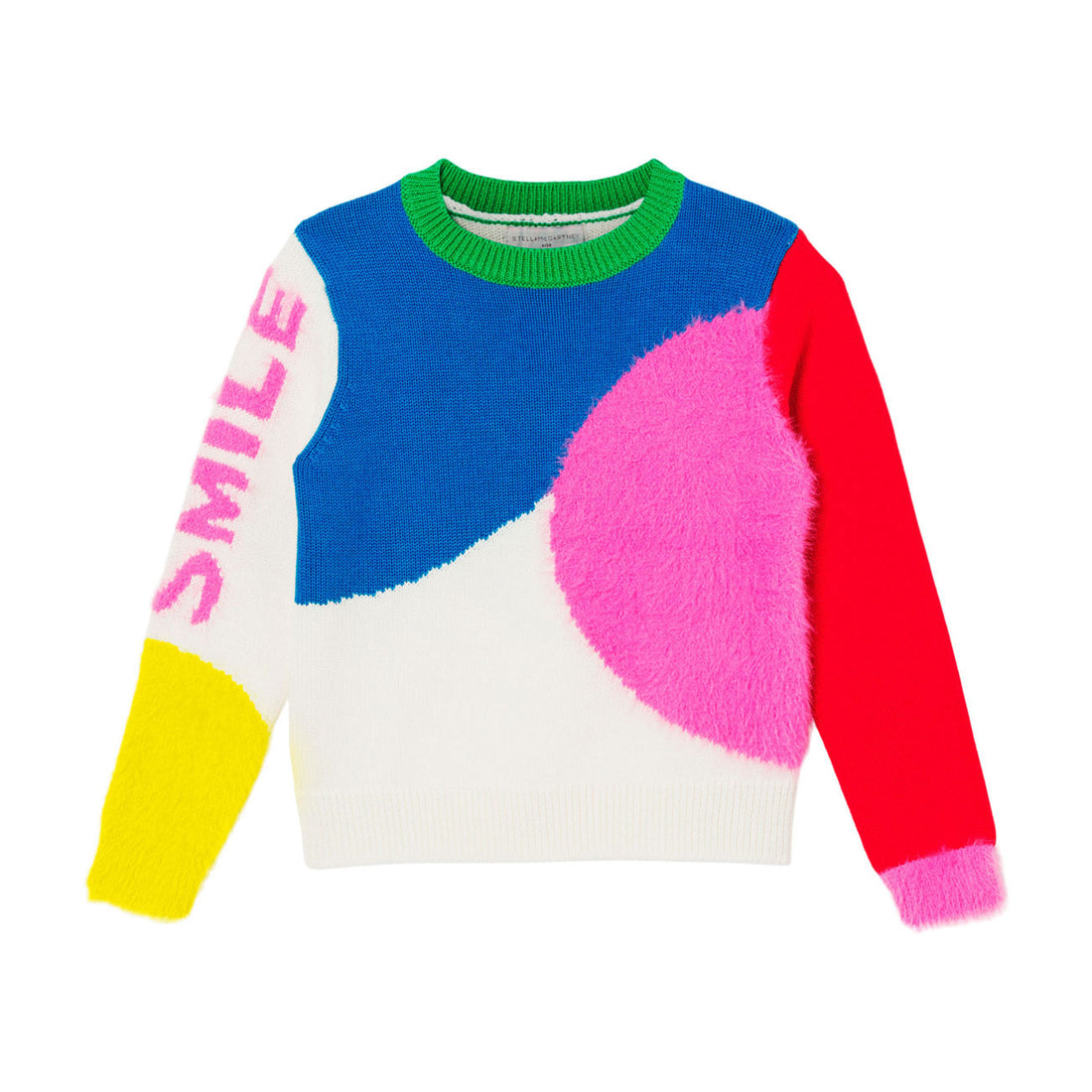 Stella McCartney Color Block Mohairy Intarsia Sweater