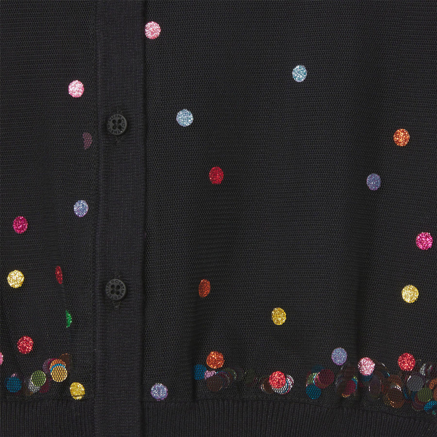 Stella McCartney Knit Cardigan With Multicolor Dots