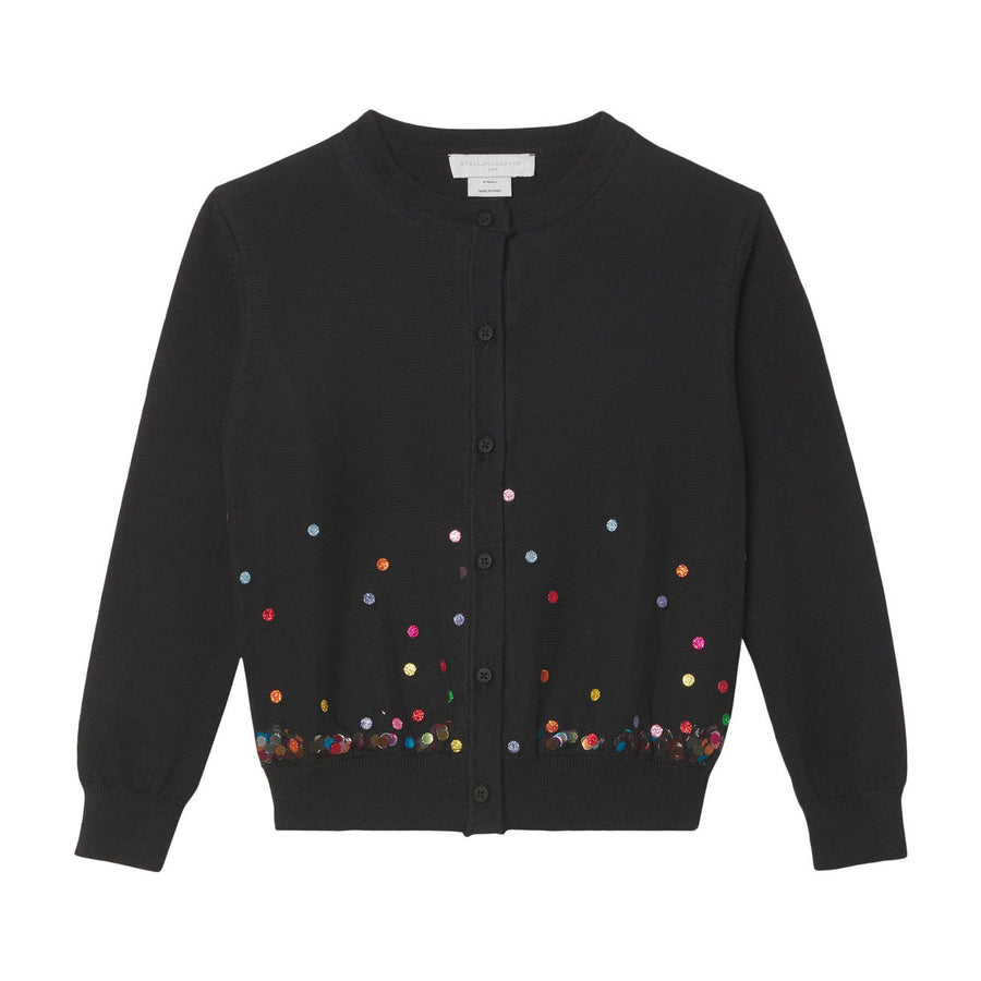 Stella McCartney Knit Cardigan With Multicolor Dots