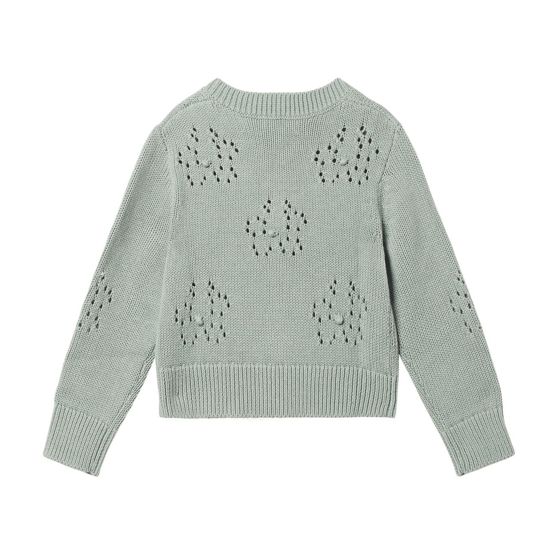 Stella McCartney Knit Cardigan With Flowers In Stitch
