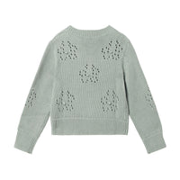 Stella McCartney Knit Cardigan With Flowers In Stitch