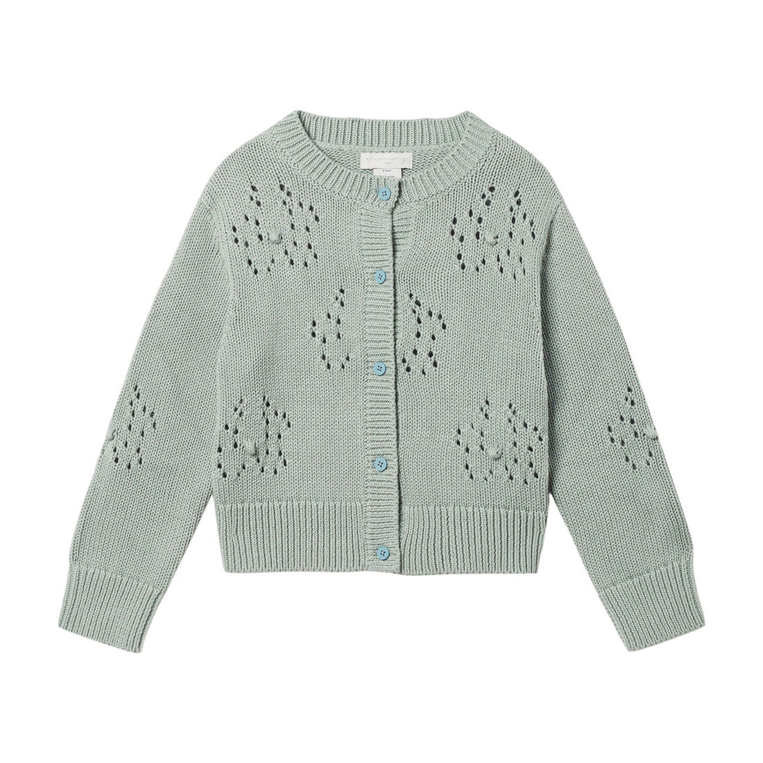 Stella McCartney Knit Cardigan With Flowers In Stitch