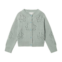 Stella McCartney Knit Cardigan With Flowers In Stitch