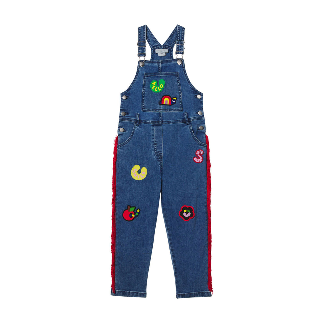Stella McCartney Denim Dungaree With Badges