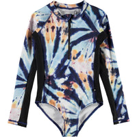 Molo Summer Tie Dye Long Sleeve Necky Swimsuit