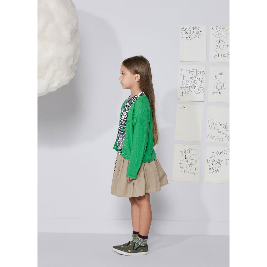 JNBY Green Modern Print Tee