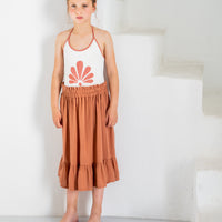 Belle Chiara Lycra Beige Anthemion Swimsuit