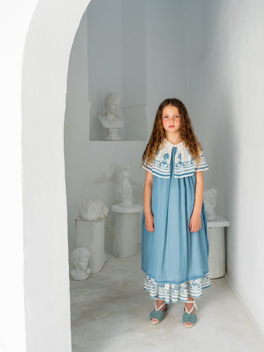 Belle Chiara Blue Egeo Indiana Andros Dress