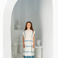 Belle Chiara Blue Double Stripe Calliope Dress