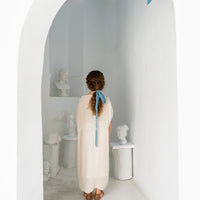 Belle Chiara Ecru Crinkle Muslin Daphne Dress