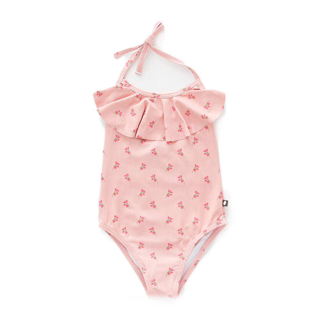 Oeuf Rose Flowers Halter Swimsuit