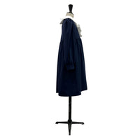 Lemoniez Navy Crepe collar Foxtrot Dress