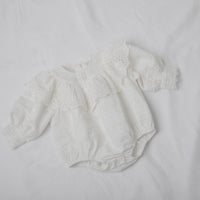 Petite Amalie Embrodiered Vintage Romper