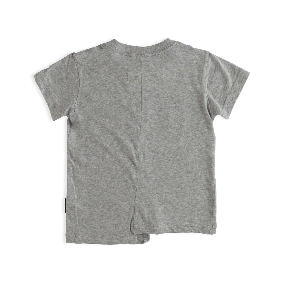 NUNUNU Heather Grey Unbalanced T-Shirt