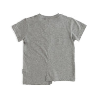 NUNUNU Heather Grey Unbalanced T-Shirt