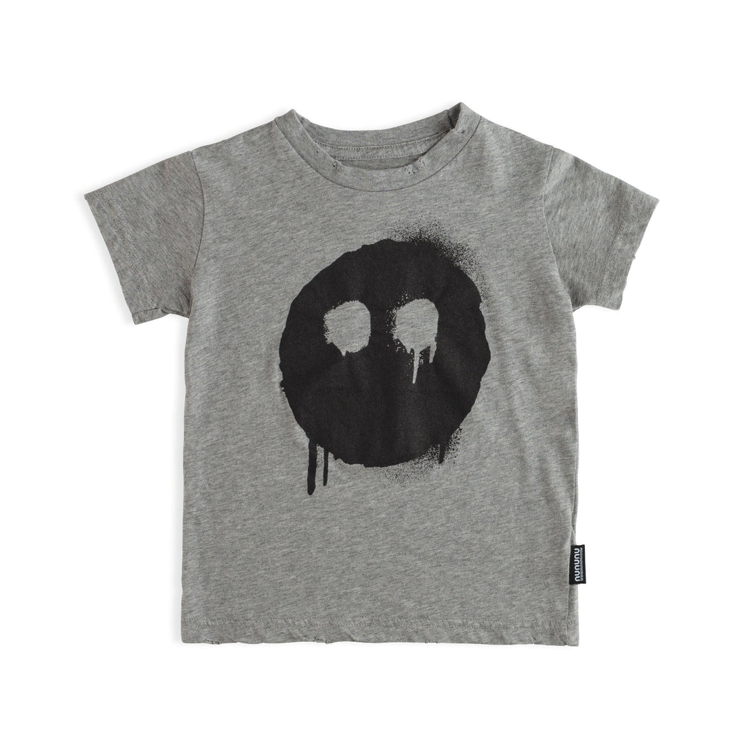 NUNUNU Heather Grey Melting Mask T-Shirt