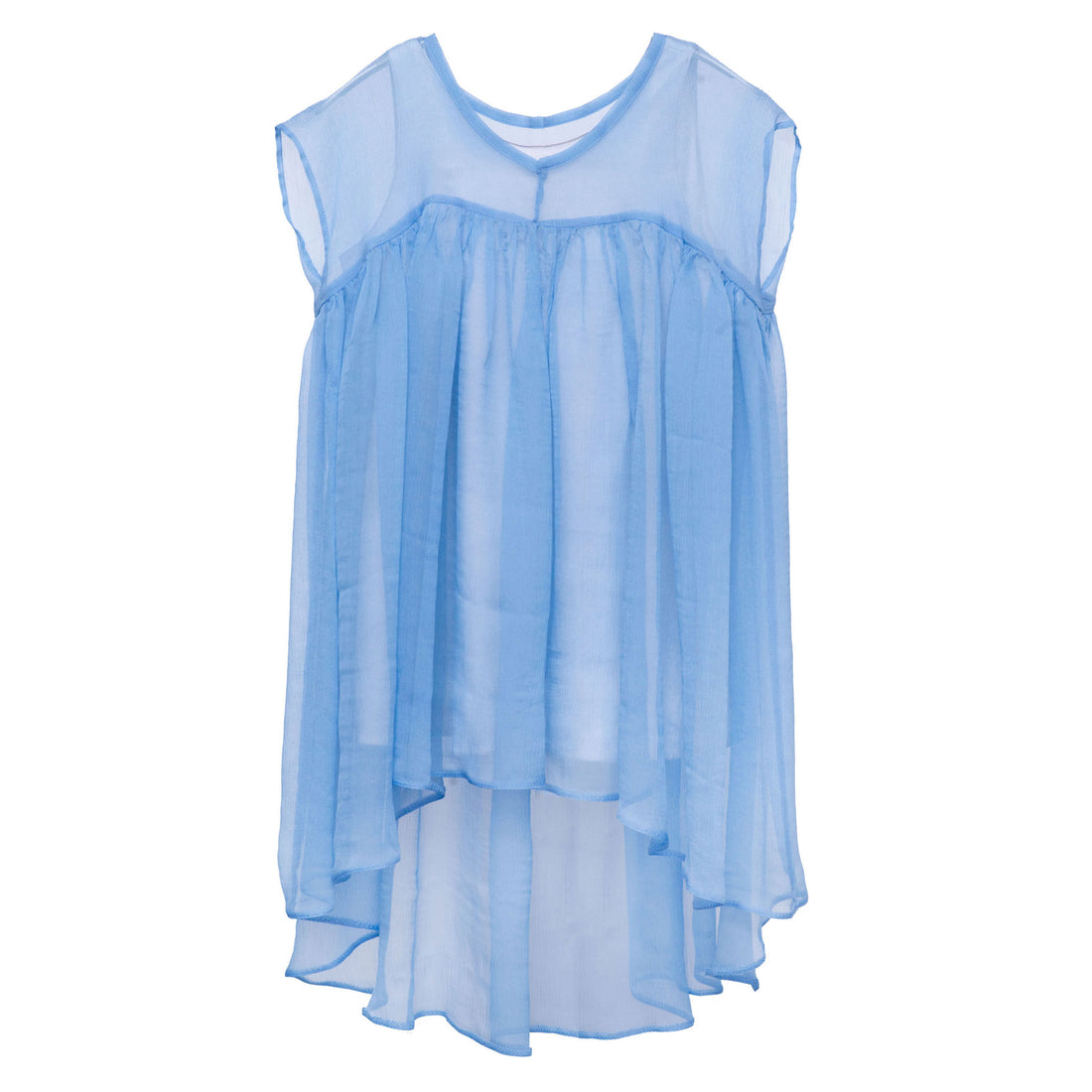 Paade Mode  Sky Blue Azur Chiffon Dress