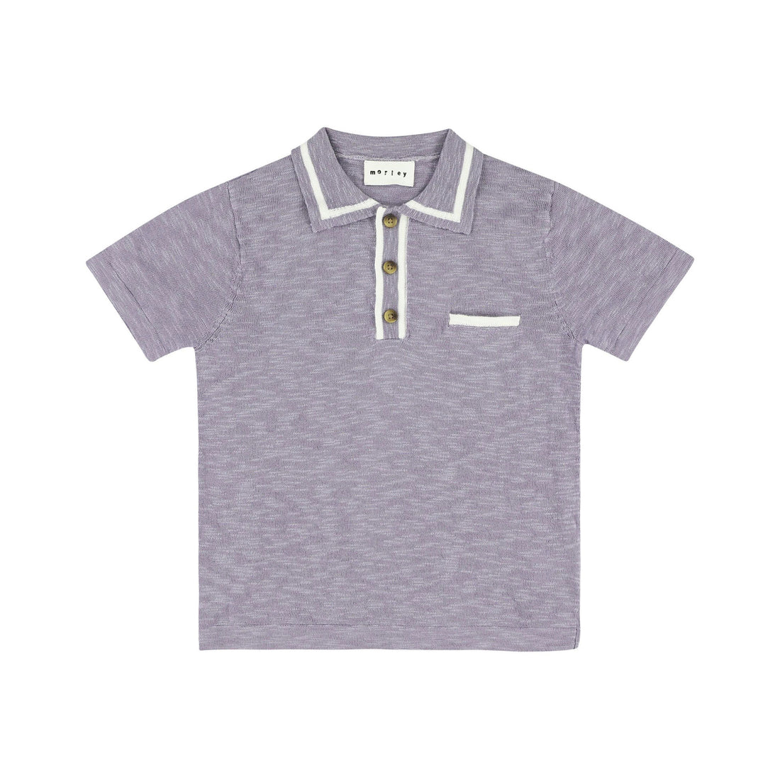 Morley Dusk Cricket Pako Knitted Short Sleeved Boys Polo