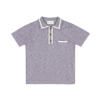 Morley Dusk Cricket Pako Knitted Short Sleeved Boys Polo