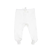 Ladida White Ribbed Footed Set