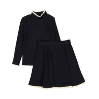Olivia Black Skirt Set