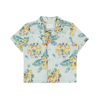Morley Aqua Fallingflower Sault Short Sleeve Shirt