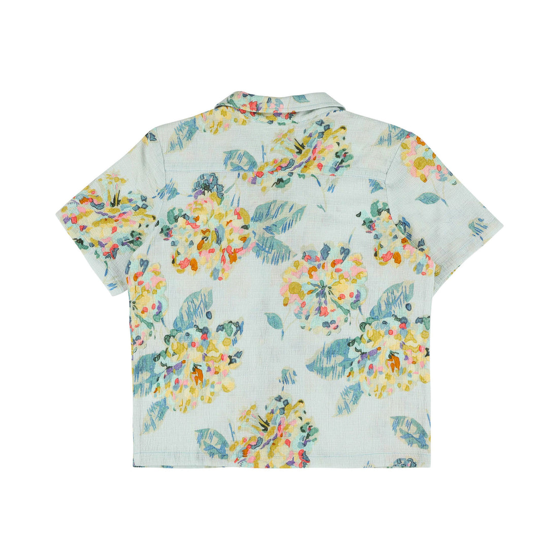 Morley Aqua Fallingflower Sault Short Sleeve Shirt
