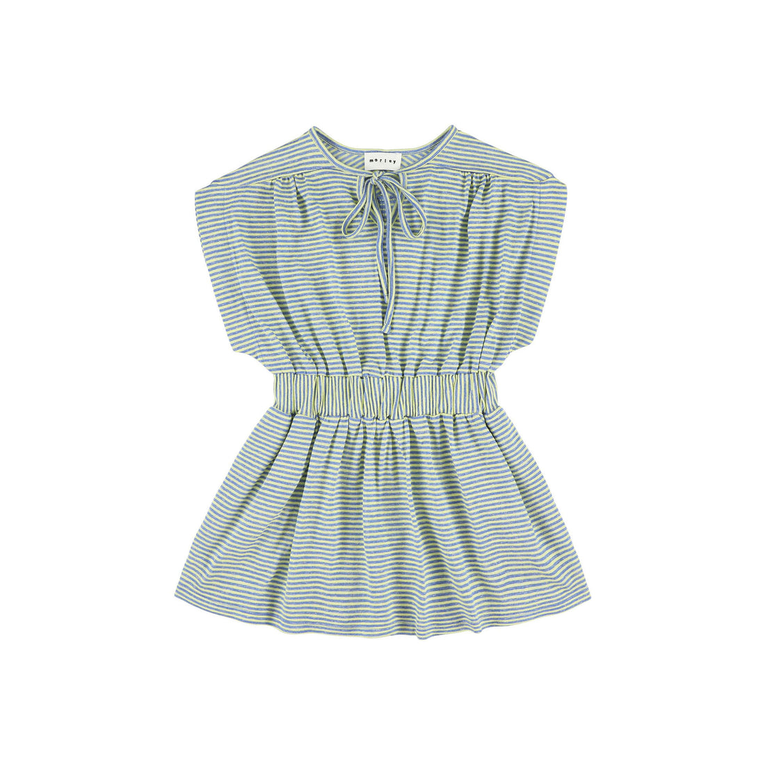 Morley Lemon/Sky Stripe Soho Striped Jersey Dress
