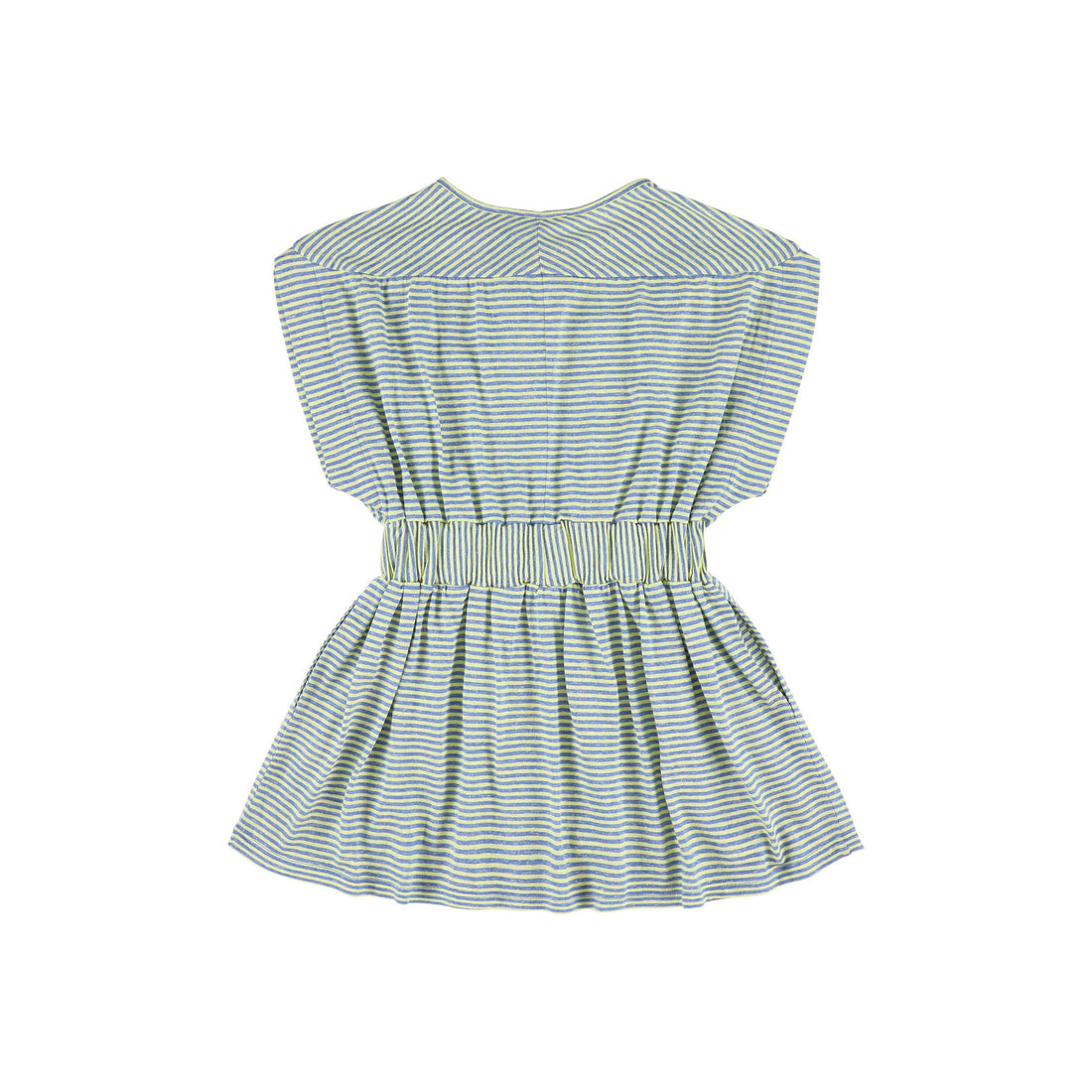 Morley Lemon/Sky Stripe Soho Striped Jersey Dress