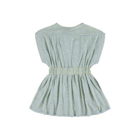 Morley Lemon/Sky Stripe Soho Striped Jersey Dress