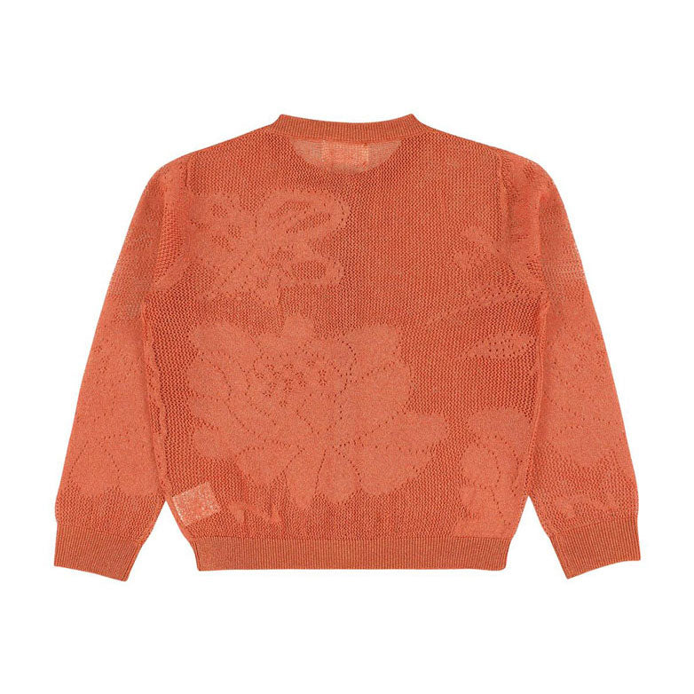 Morley Nectarine Lurex Sage Cardigan