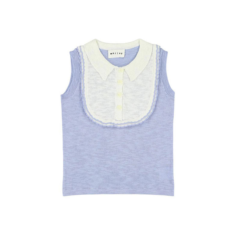 Morley Bleu Cricket Uzan Sleeveless Top With Collar