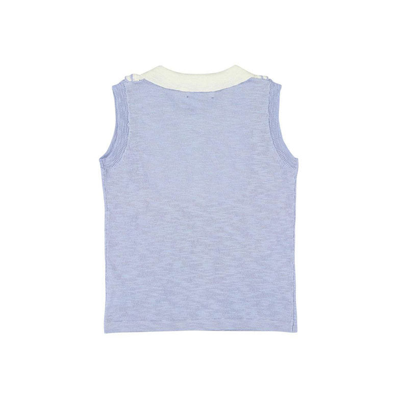 Morley Bleu Cricket Uzan Sleeveless Top With Collar