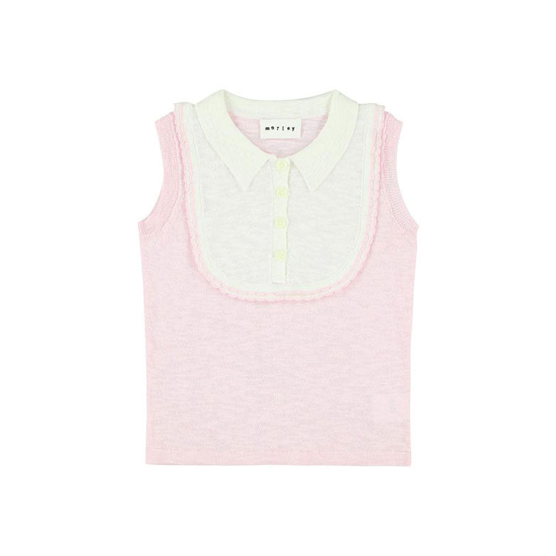 Morley Rose Cricket Uzan Sleeveless Top With Collar