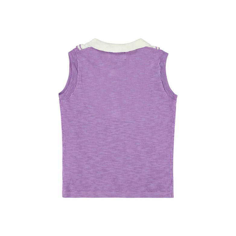 Morley Orchid Cricket Uzan Sleeveless Top With Collar