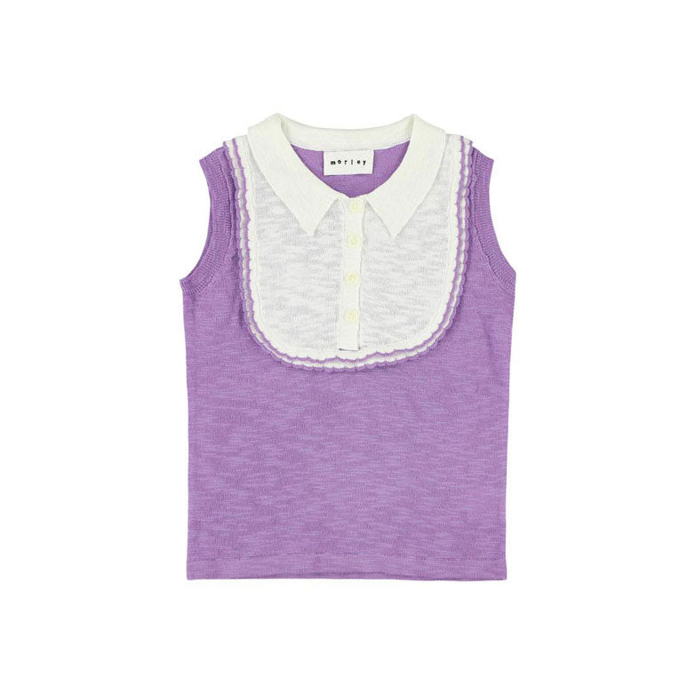 Morley Orchid Cricket Uzan Sleeveless Top With Collar