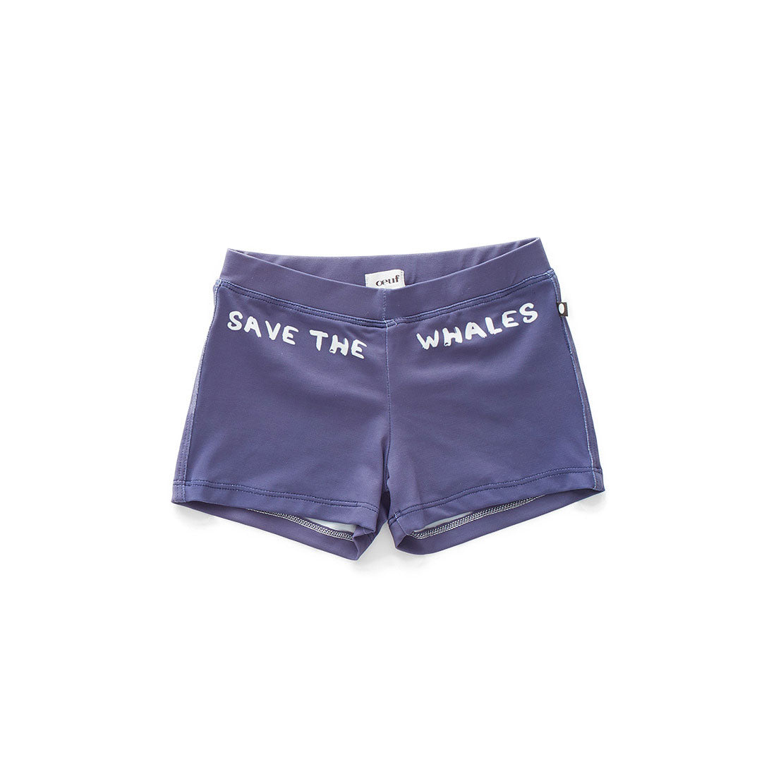 Oeuf Indigo Save The Whales Swim Trunks
