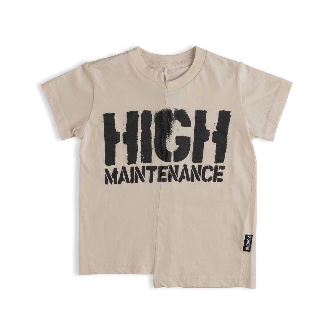 NUNUNU Natural Unbalanced T-Shirt