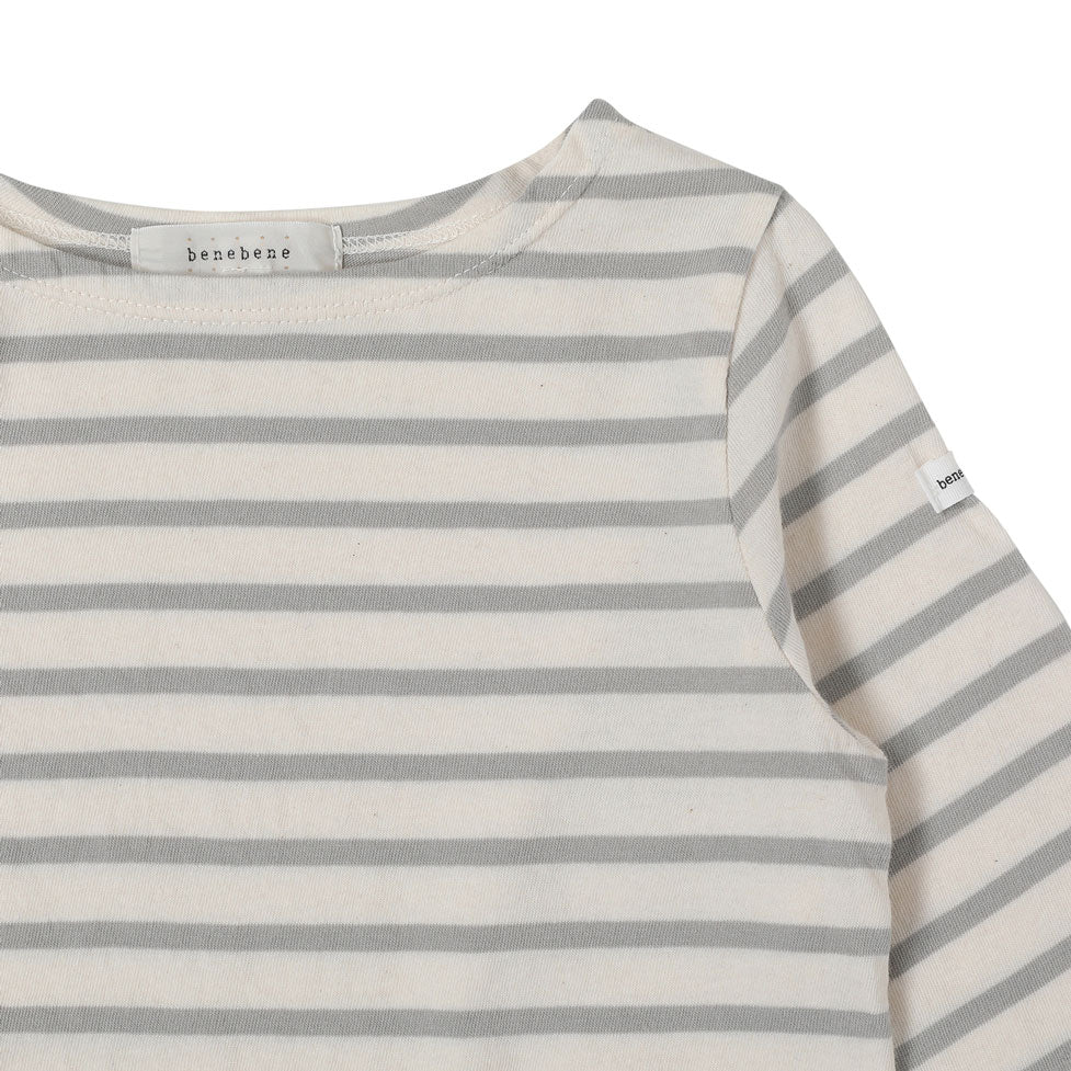 Bene Bene  Light Grey Inn Stripe Tee
