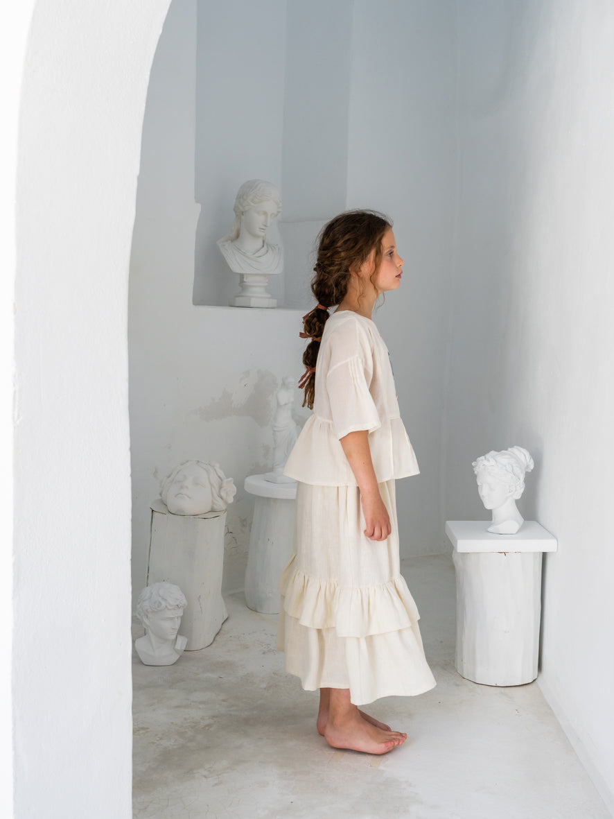 Belle Chiara Ecru Bolero Sibyl Blouse