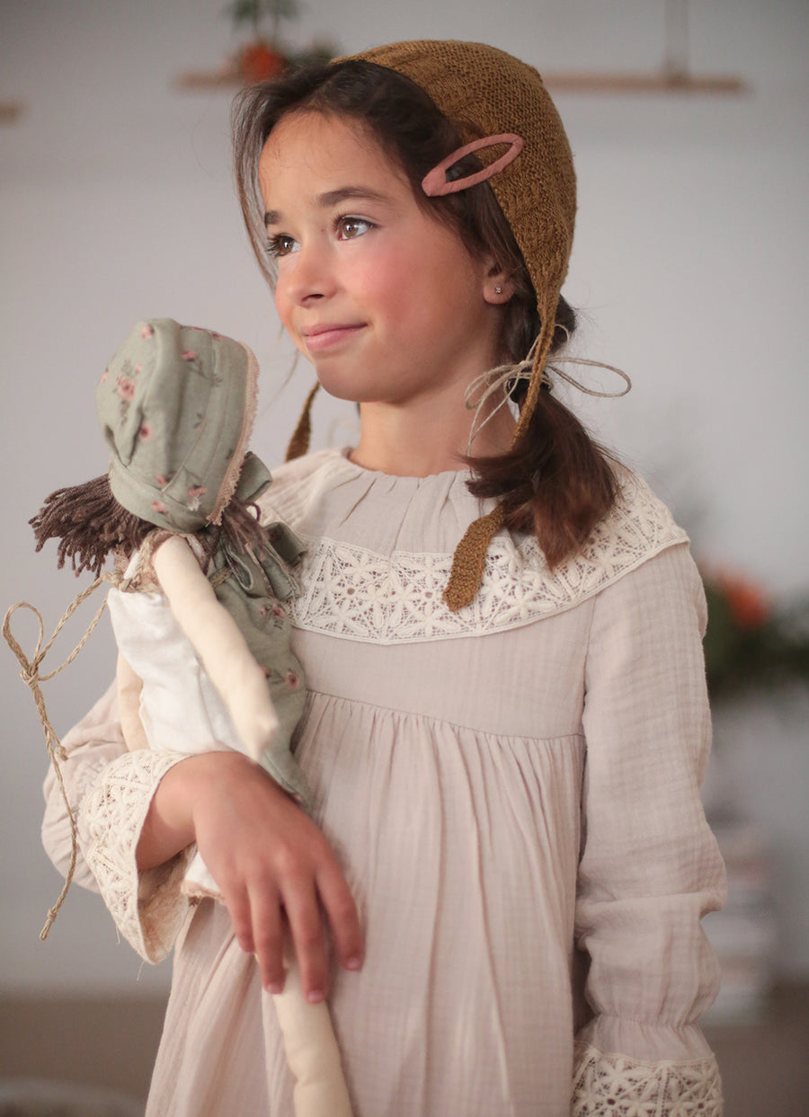 By Nine Beige Charlotte Dress