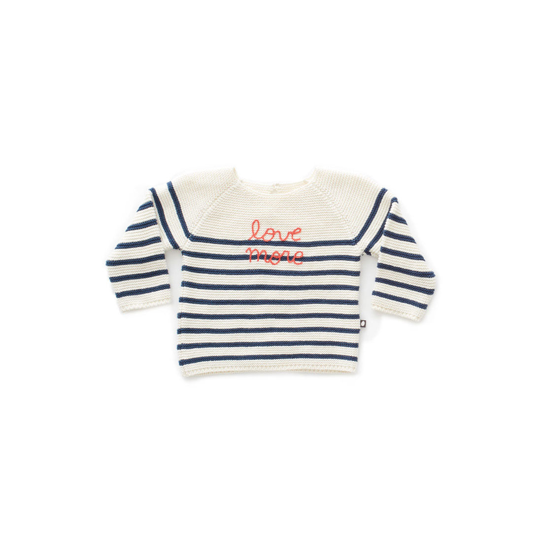 Oeuf White/Navy Striped Sweater