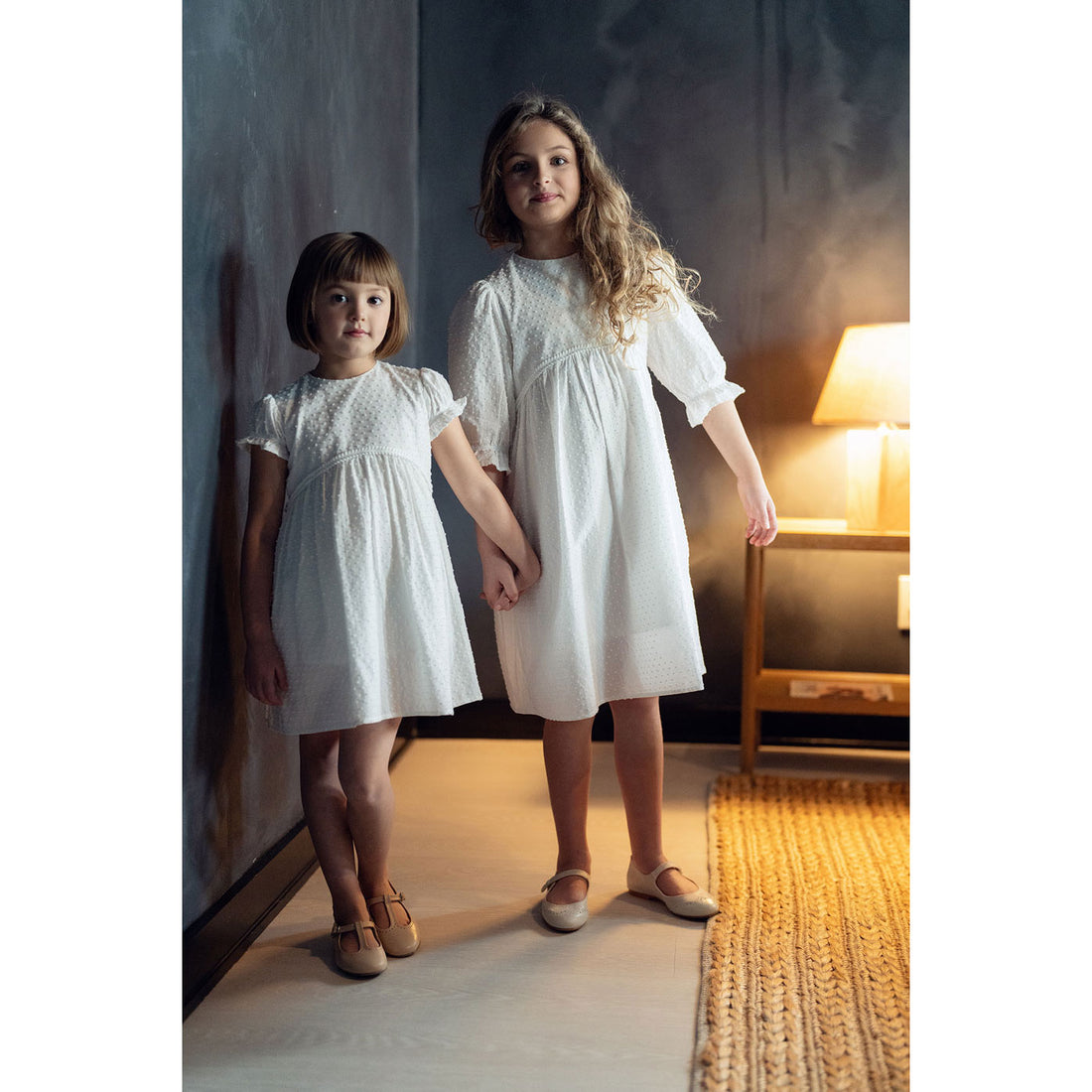 Coco Blanc White Dotted Dress