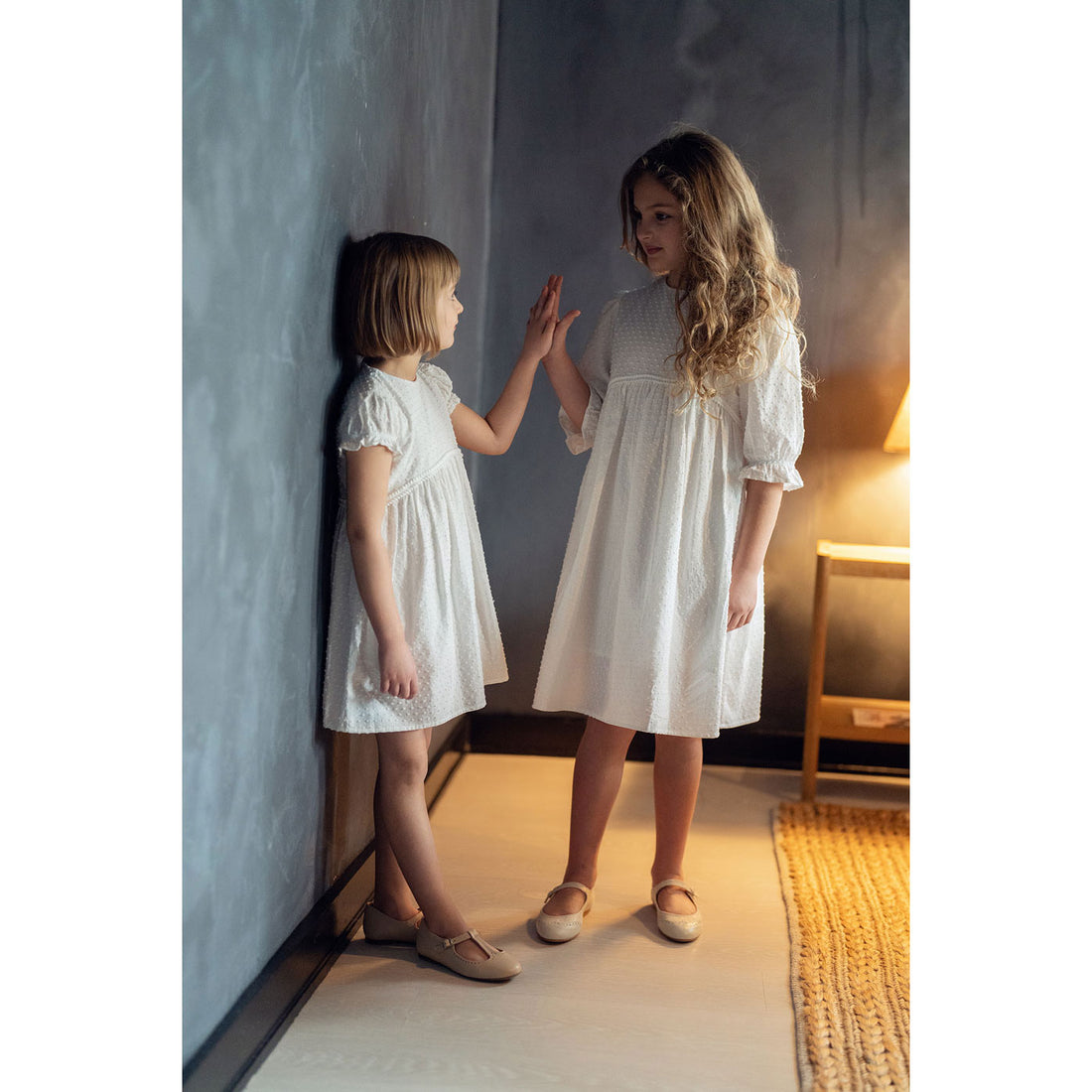Coco Blanc White Dotted Dress